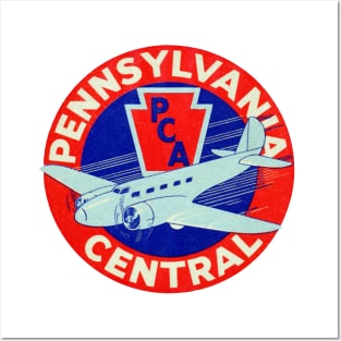 1945 Pennsylvania Central Airlines Posters and Art